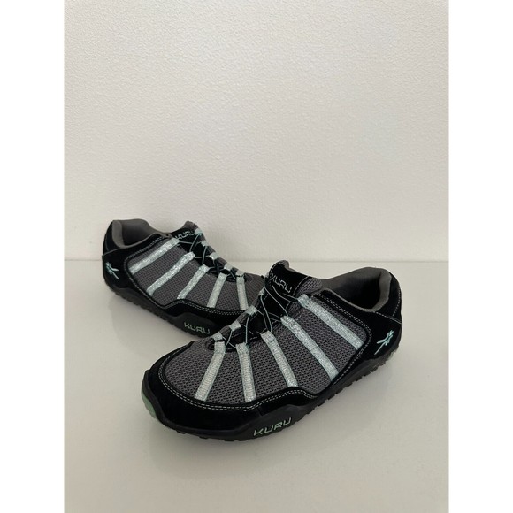 KURU Chicane Shoes Black Delirium Low Top Walking Shoes Sz 10 Leather Orthopedic - Picture 1 of 9